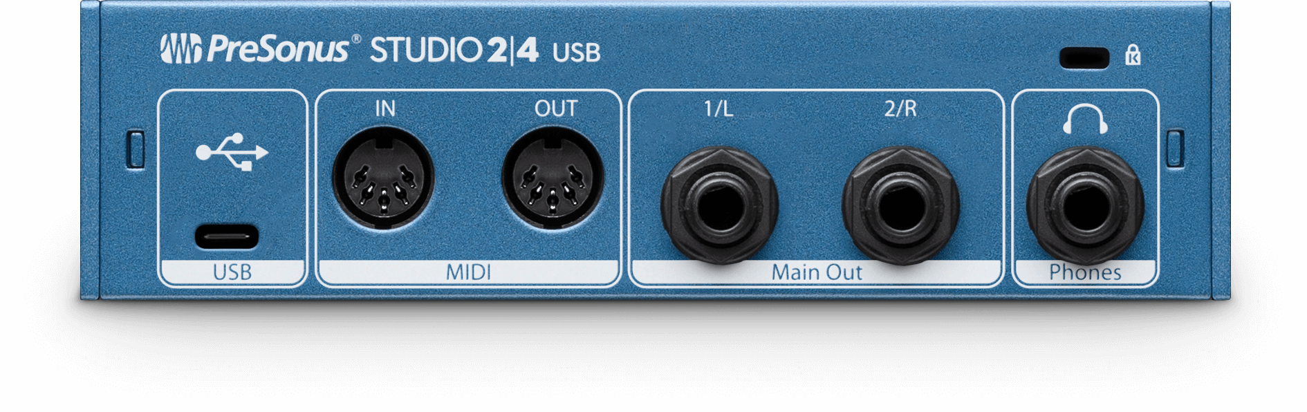 192 kHz Presonus Audio Interface 2|4 2x2 USB-C Audio Interface with Microphone & Headphones Deluxe Accessory Bundle 